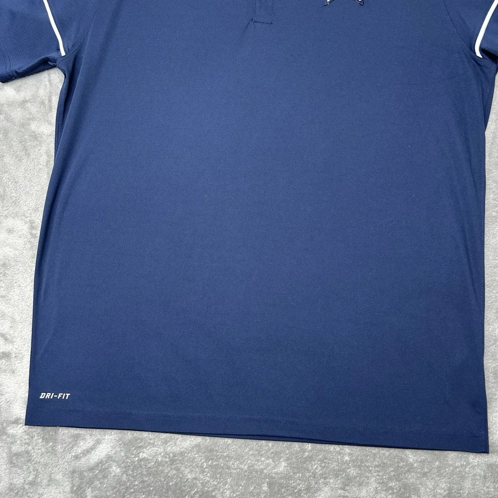 Dallas Cowboys Shirt Mens XL Nike Polo Dri-Fit Performance Golf NFL Training